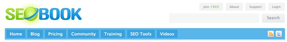 SEO Book Blog Screenshot