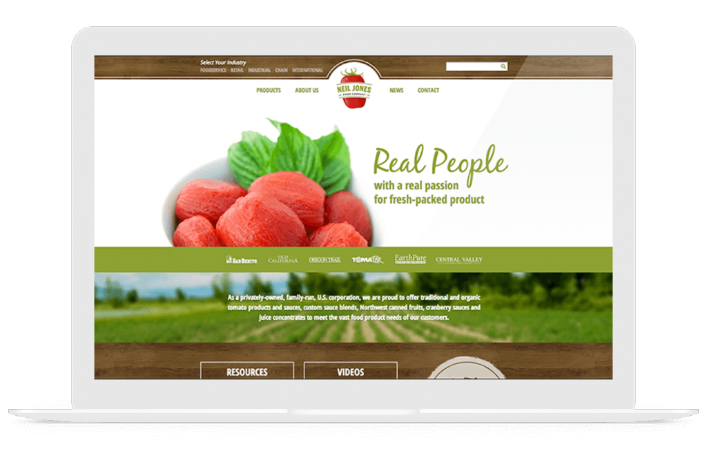 Web Design Development Case Study For Neil Jones Food Company Gravitate