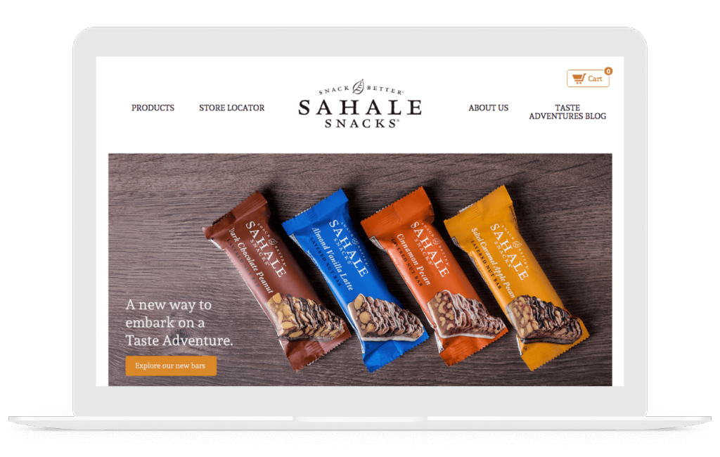 Web Design Development Case Study For Sahale Snacks Gravitate